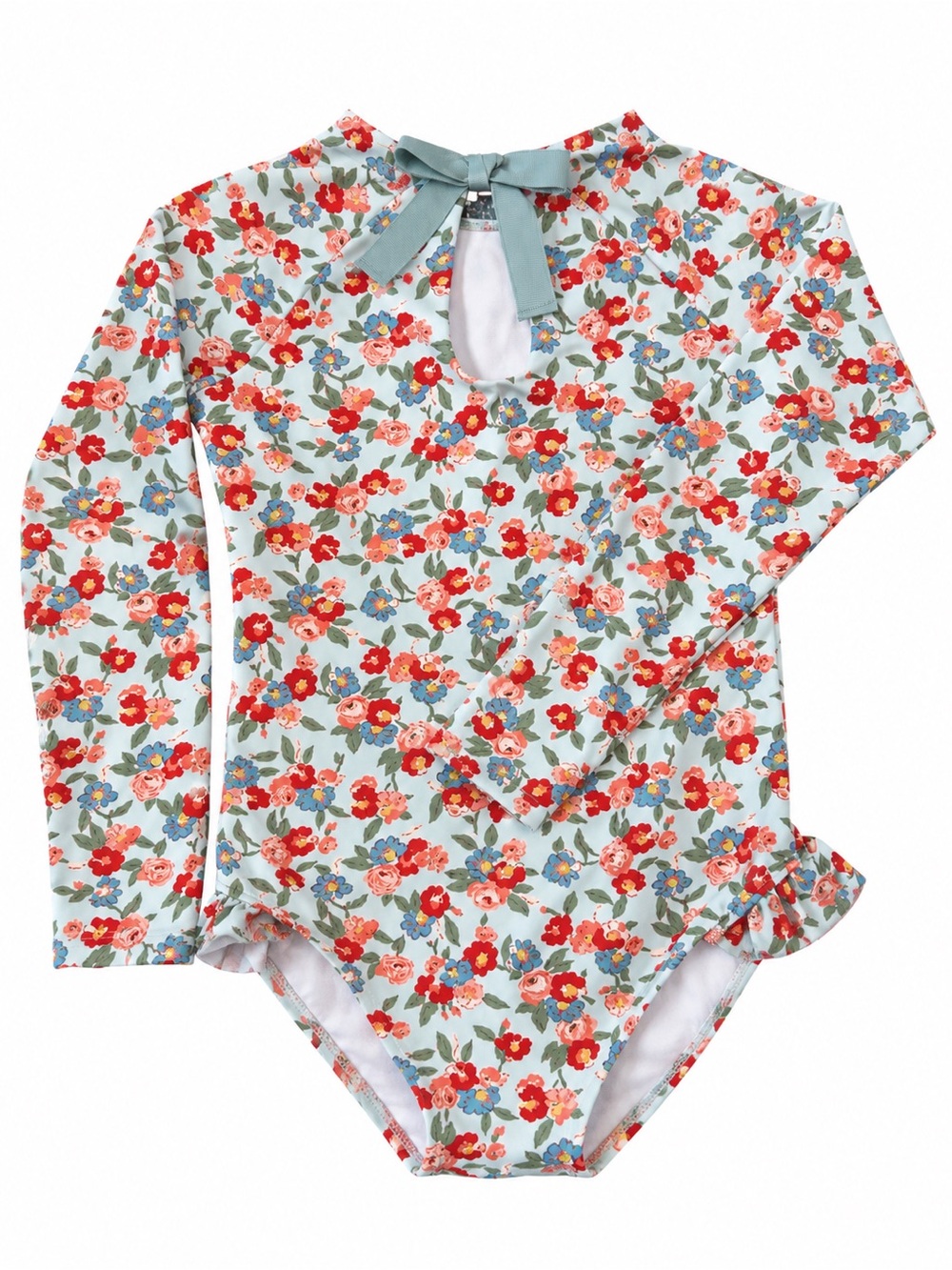 Minnow x Jamie Mizrahi Girls Floral Rash Guard Swimsuit 9/10 One Piece